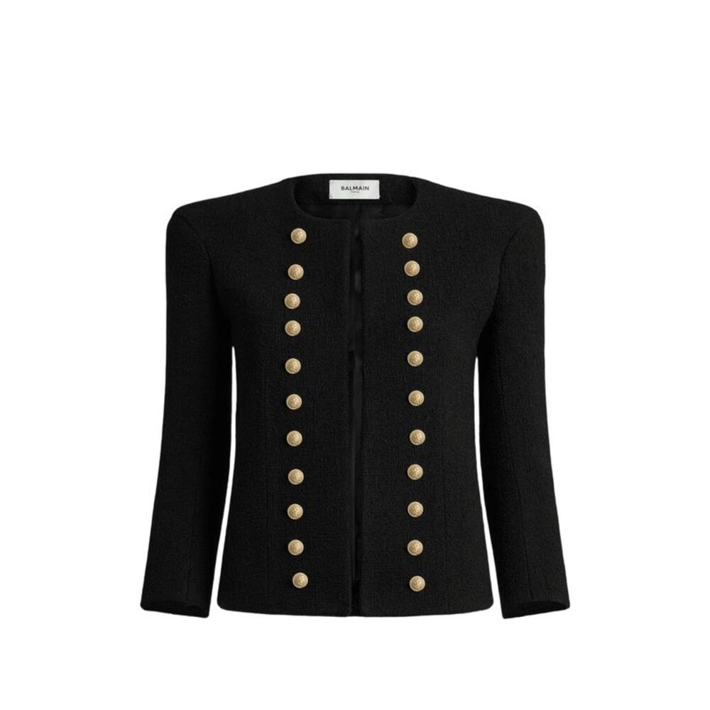 Balmain Black Jackets - Tweed Jackets Women